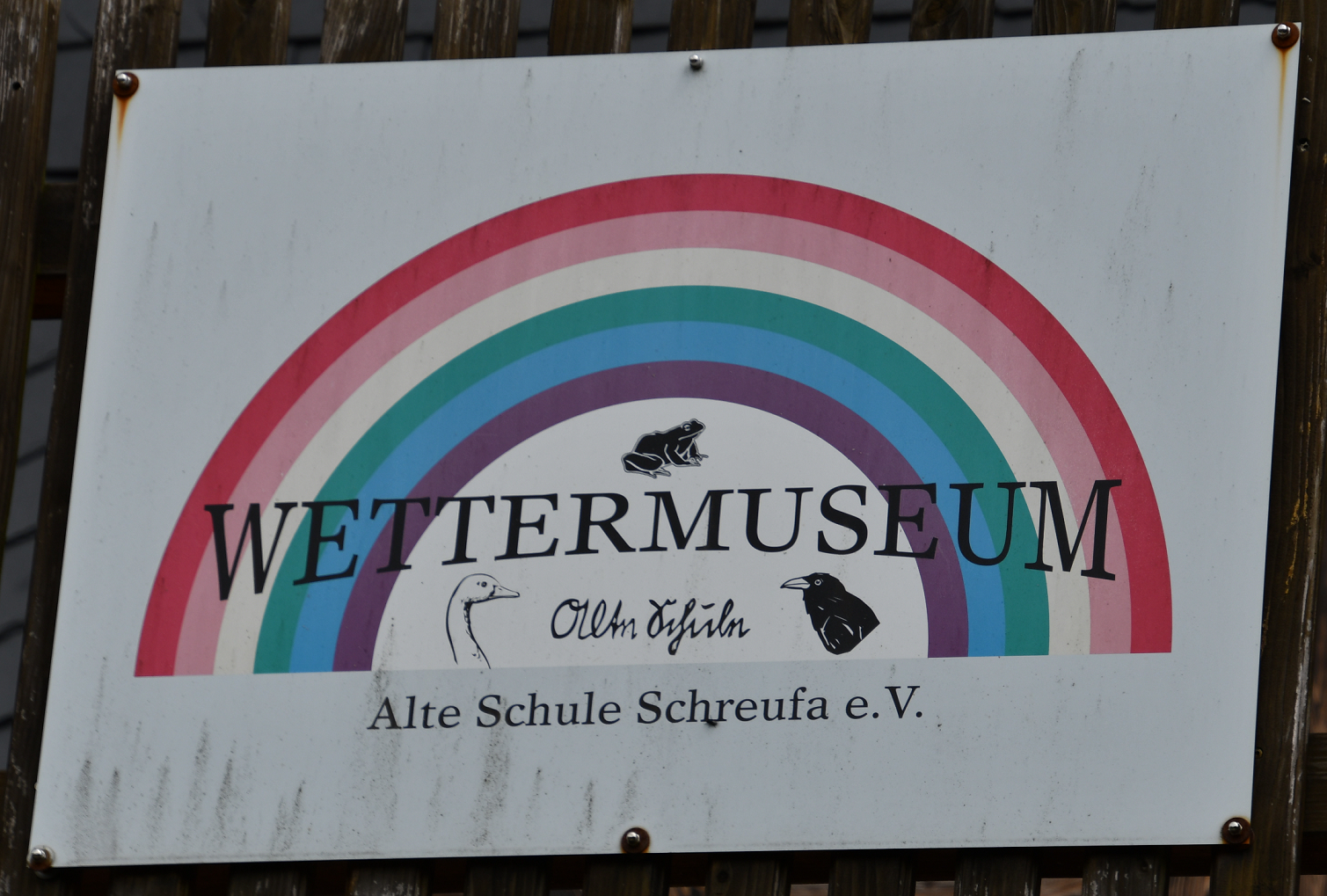 Schild Wettermuseum Schreufa